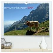 Schweizer Panoramen (hochwertiger Premium Wandkalender 2024 DIN A2 quer), Kunstdruck in Hochglanz
