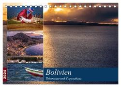 Bolivien - Titicacasee und Copacabana (Tischkalender 2024 DIN A5 quer), CALVENDO Monatskalender