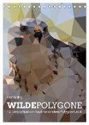 Wilde Polygone (Tischkalender 2024 DIN A5 hoch), CALVENDO Monatskalender