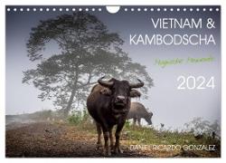 Vietnam und Kambodscha - Magische Momente. (Wandkalender 2024 DIN A4 quer), CALVENDO Monatskalender