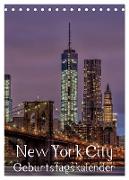 New York City Geburtstagskalender (Tischkalender 2024 DIN A5 hoch), CALVENDO Monatskalender