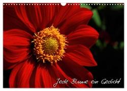 Jede Blume ein Gedicht (Wandkalender 2024 DIN A3 quer), CALVENDO Monatskalender