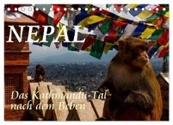 Nepal-Das Kathmandu-Tal nach dem Beben (Tischkalender 2024 DIN A5 quer), CALVENDO Monatskalender