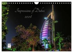 Impressions of Dubai 2024 (Wandkalender 2024 DIN A4 quer), CALVENDO Monatskalender