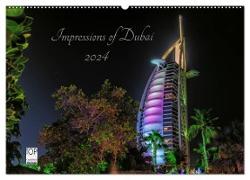 Impressions of Dubai 2024 (Wandkalender 2024 DIN A2 quer), CALVENDO Monatskalender