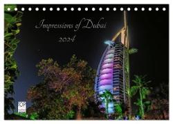 Impressions of Dubai 2024 (Tischkalender 2024 DIN A5 quer), CALVENDO Monatskalender