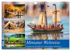 Miniatur Weltreise (Wandkalender 2024 DIN A4 quer), CALVENDO Monatskalender