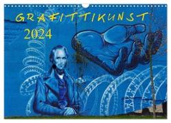 Grafittikunst (Wandkalender 2024 DIN A3 quer), CALVENDO Monatskalender