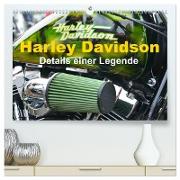 Harley Davidson - Details einer Legende (hochwertiger Premium Wandkalender 2024 DIN A2 quer), Kunstdruck in Hochglanz