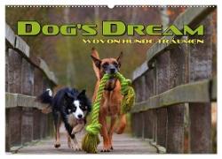 DOG'S DREAM - wovon Hunde träumen (Wandkalender 2024 DIN A2 quer), CALVENDO Monatskalender