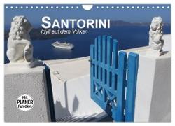 SANTORINI - Idyll auf dem Vulkan (Wandkalender 2024 DIN A4 quer), CALVENDO Monatskalender