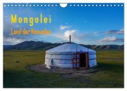 Mongolei - Land der Nomaden (Wandkalender 2024 DIN A4 quer), CALVENDO Monatskalender