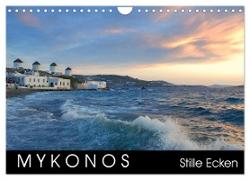 Mykonos - Stille Ecken (Wandkalender 2024 DIN A4 quer), CALVENDO Monatskalender