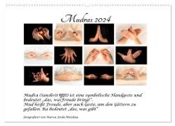 Mudras / 2024 (Wandkalender 2024 DIN A2 quer), CALVENDO Monatskalender