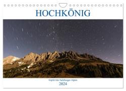 HOCHKÖNIG - Gipfel der Salzburger Alpen (Wandkalender 2024 DIN A4 quer), CALVENDO Monatskalender