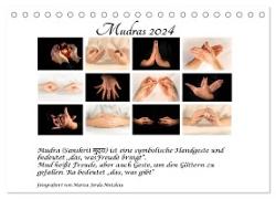 Mudras / 2024 (Tischkalender 2024 DIN A5 quer), CALVENDO Monatskalender