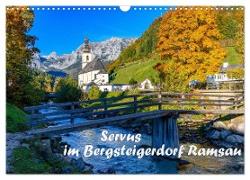 Servus im Bergsteigerdorf Ramsau (Wandkalender 2024 DIN A3 quer), CALVENDO Monatskalender