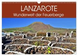 Lanzarote. Wunderwelt der Feuerberge (Wandkalender 2024 DIN A3 quer), CALVENDO Monatskalender