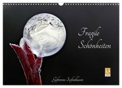 Fragile Schönheiten - Gefrorene Seifenblasen (Wandkalender 2024 DIN A3 quer), CALVENDO Monatskalender