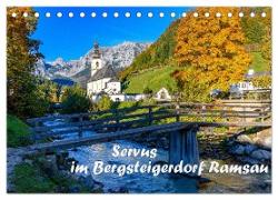 Servus im Bergsteigerdorf Ramsau (Tischkalender 2024 DIN A5 quer), CALVENDO Monatskalender