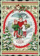 Postkarte. Auguri - Frohe Weihnachten (Kinder)