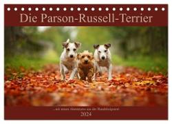 Die Parson-Russell-Terrier ...mit neuen Abenteuern aus der Hundeknipserei (Tischkalender 2024 DIN A5 quer), CALVENDO Monatskalender