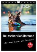 Deutscher Schäferhund - Der beste Freund des Menschen (Wandkalender 2024 DIN A4 hoch), CALVENDO Monatskalender