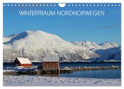 Wintertraum Nordnorwegen (Wandkalender 2024 DIN A4 quer), CALVENDO Monatskalender