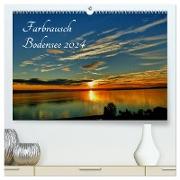 Farbrausch Bodensee (hochwertiger Premium Wandkalender 2024 DIN A2 quer), Kunstdruck in Hochglanz