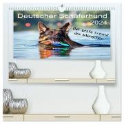 Deutscher Schäferhund - Der beste Freund des Menschen (hochwertiger Premium Wandkalender 2024 DIN A2 quer), Kunstdruck in Hochglanz
