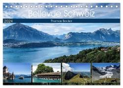 Bellevue Schweiz (Tischkalender 2024 DIN A5 quer), CALVENDO Monatskalender