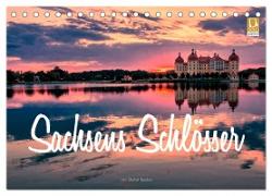 Sachsens Schlösser (Tischkalender 2024 DIN A5 quer), CALVENDO Monatskalender
