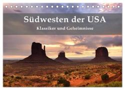 Südwesten der USA - Klassiker und Geheimnisse (Tischkalender 2024 DIN A5 quer), CALVENDO Monatskalender