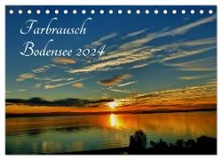 Farbrausch Bodensee (Tischkalender 2024 DIN A5 quer), CALVENDO Monatskalender