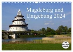Magdeburg und Umgebung 2024 (Wandkalender 2024 DIN A3 quer), CALVENDO Monatskalender