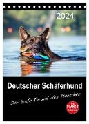 Deutscher Schäferhund - Der beste Freund des Menschen (Tischkalender 2024 DIN A5 hoch), CALVENDO Monatskalender