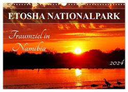 ETOSHA NATIONALPARK Traumziel in Namibia (Wandkalender 2024 DIN A3 quer), CALVENDO Monatskalender