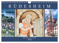 Rüdesheim - Rhein, Riesling, Romantik (Wandkalender 2024 DIN A4 quer), CALVENDO Monatskalender