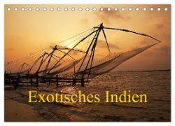 Exotisches Indien (Tischkalender 2024 DIN A5 quer), CALVENDO Monatskalender