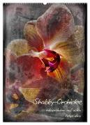 Shabby - Orchidee, Interpretation auf alten Fotoplatten (Wandkalender 2024 DIN A2 hoch), CALVENDO Monatskalender