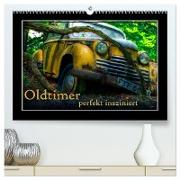 Oldtimer perfekt insziniert (hochwertiger Premium Wandkalender 2024 DIN A2 quer), Kunstdruck in Hochglanz