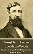 Henry David Thoreau - The Maine Woods: "The mass of men lead lives of quiet desperation."