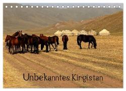 Unbekanntes Kirgistan (Tischkalender 2024 DIN A5 quer), CALVENDO Monatskalender