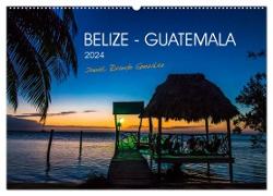 Belize - Guatemala (Wandkalender 2024 DIN A2 quer), CALVENDO Monatskalender