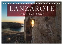 Lanzarote - Insel aus Feuer (Tischkalender 2024 DIN A5 quer), CALVENDO Monatskalender