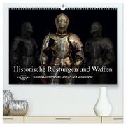 Historische Rüstungen und Waffen (hochwertiger Premium Wandkalender 2024 DIN A2 quer), Kunstdruck in Hochglanz