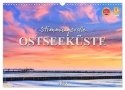 Stimmungsvolle Ostseeküste 2024 (Wandkalender 2024 DIN A3 quer), CALVENDO Monatskalender