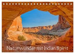 Naturwunder mit Indian Spirit (Tischkalender 2024 DIN A5 quer), CALVENDO Monatskalender