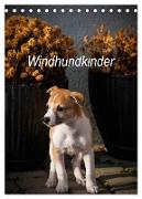 Windhundkinder (Tischkalender 2024 DIN A5 hoch), CALVENDO Monatskalender