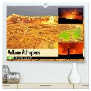 Vulkane Äthiopiens - Erta Ale und Dallol (hochwertiger Premium Wandkalender 2024 DIN A2 quer), Kunstdruck in Hochglanz